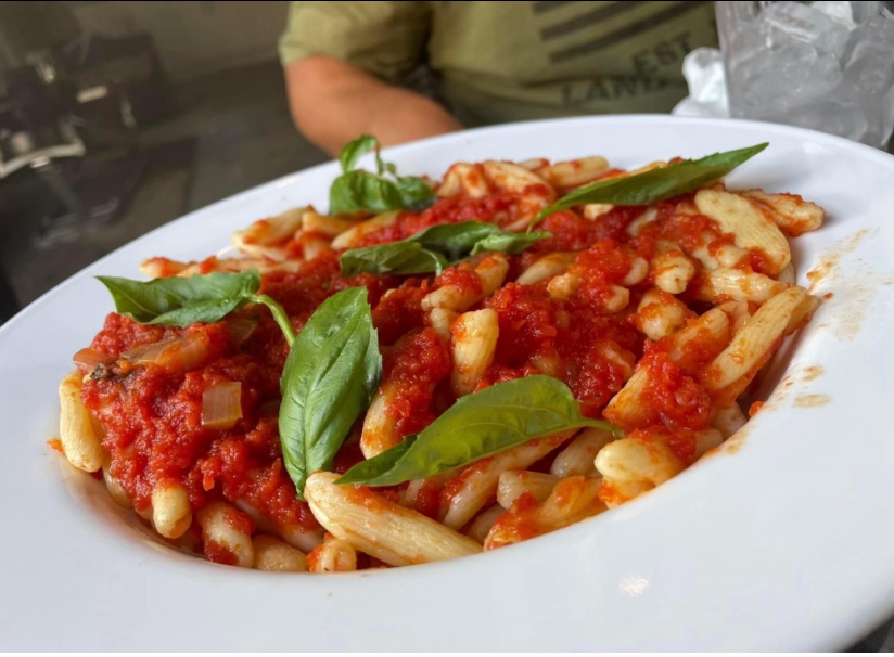 Pasta with infused marinara